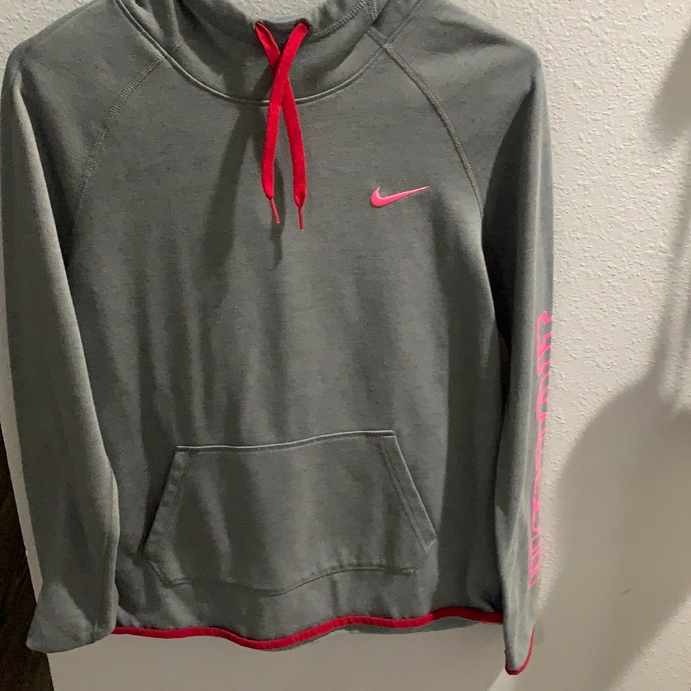 Gray Nike hoodie
